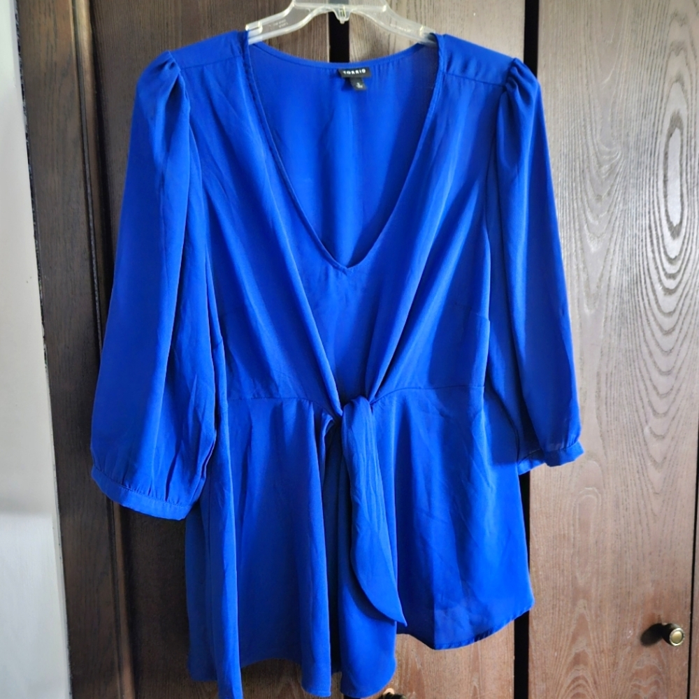 Royal Blue Blouse